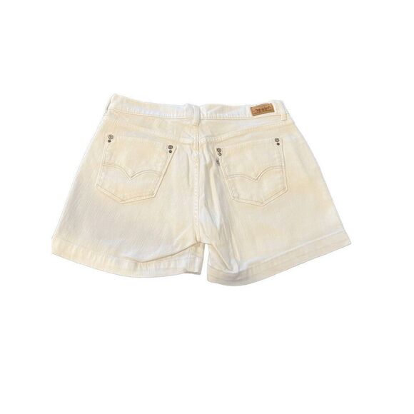 Levi's Women's Mid waist white Shorts size 8 - Picture 1 of 10